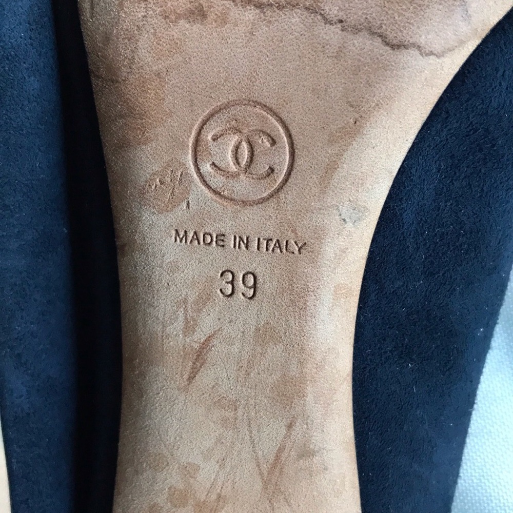 Chanel INTERLOCKING CC LOGO SLINGBACK SANDALS - Picture 15 of 16